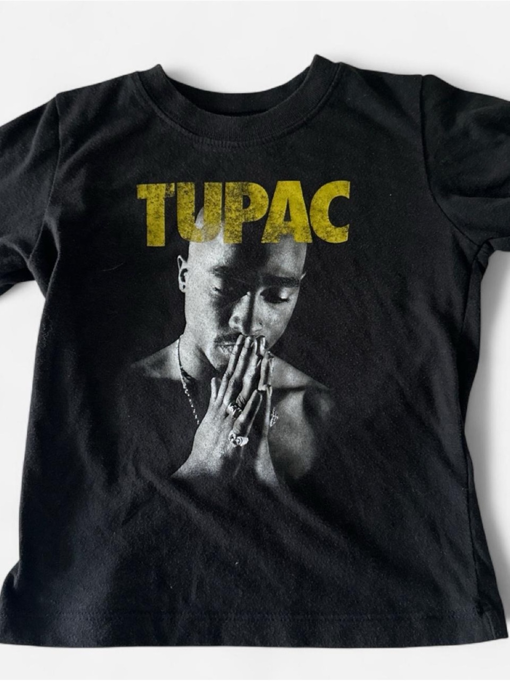 Target Black Kids Short-Sleeve Tee with Yellow Tupac Logo